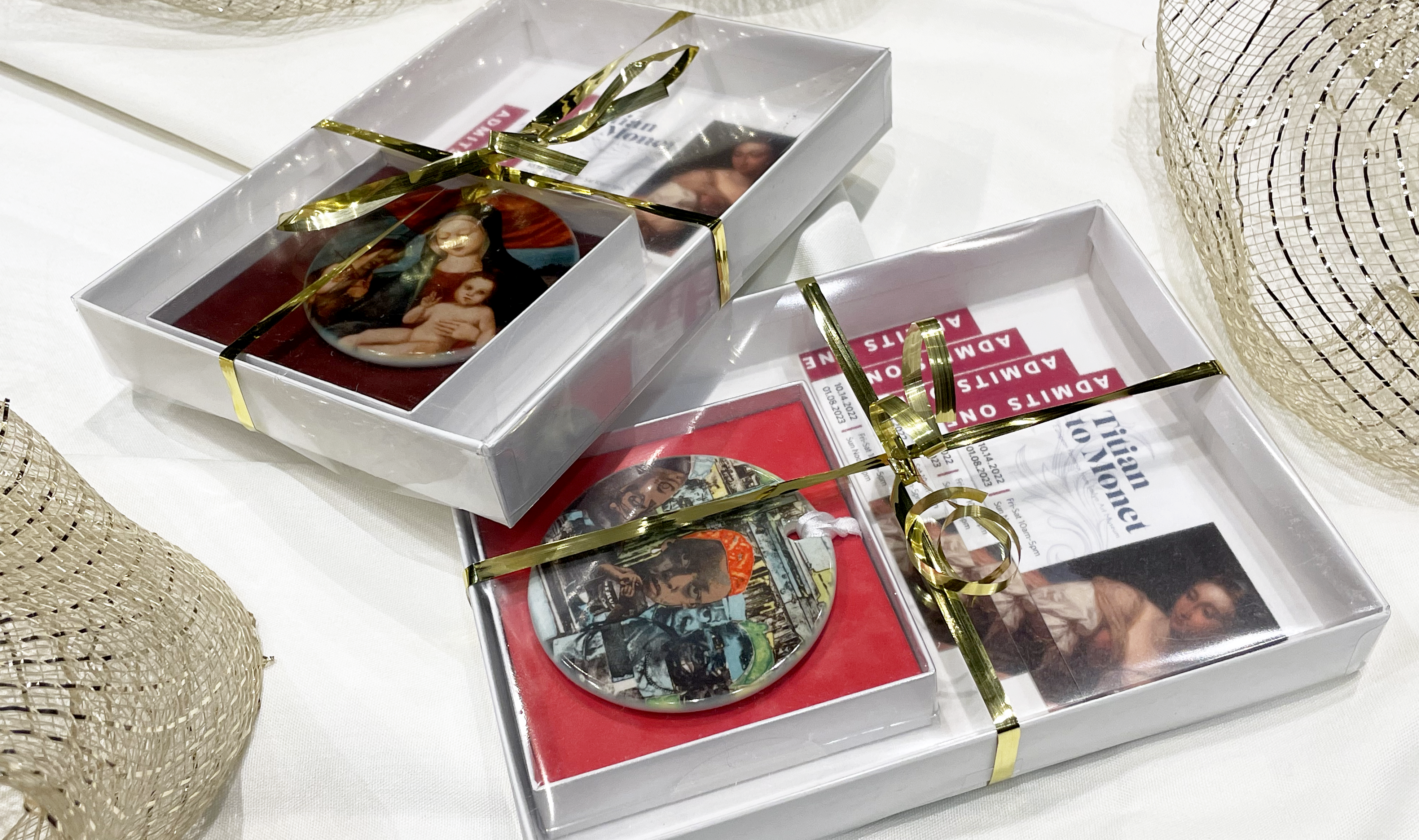Boxed Gift: Porcelain Keepsake and Exhibition Tickets